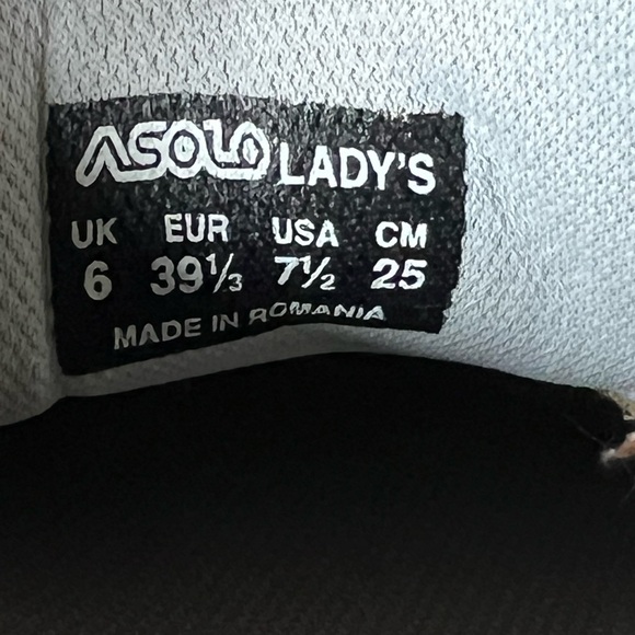 Vintage Asolo Classic Women's Sz US 7.5 Hiking Trail Mountain Shoes Orange - Picture 3 of 16